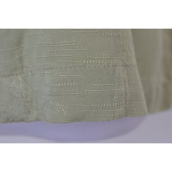 Port Authority Island Series Ladies Green Small Palm Tree Jaquard Camp Shirt NWT - Picture 9 of 9